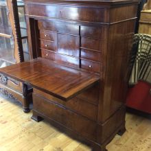 Schreibschrank Biedermeier Mahagoni Norddeutsch 2